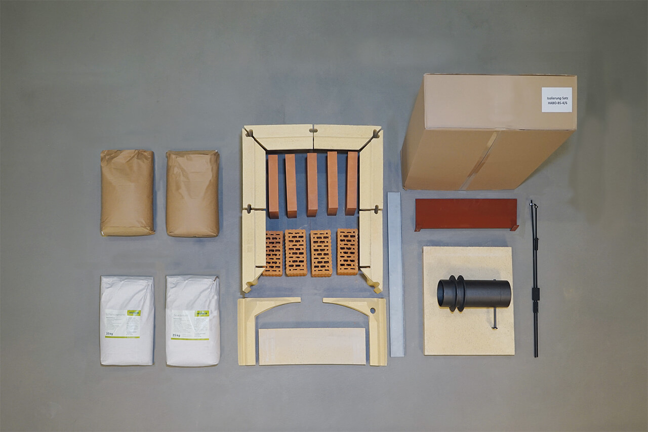 Lieferumfang Holzbackofen-Bausatzes Lieferumgang eines Holzbackofen-Bausatzes