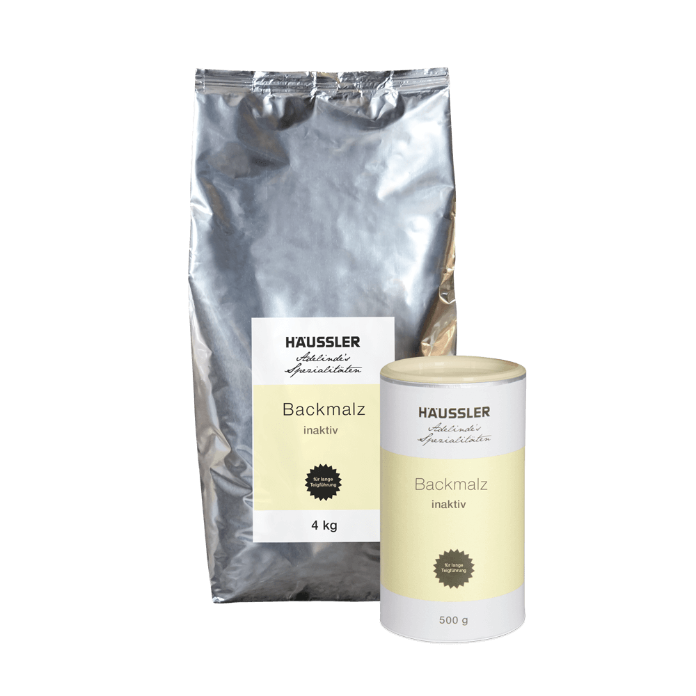 Backmalz für lange Teigführung Backmalz in 500 g Packung und 4kg Sack
