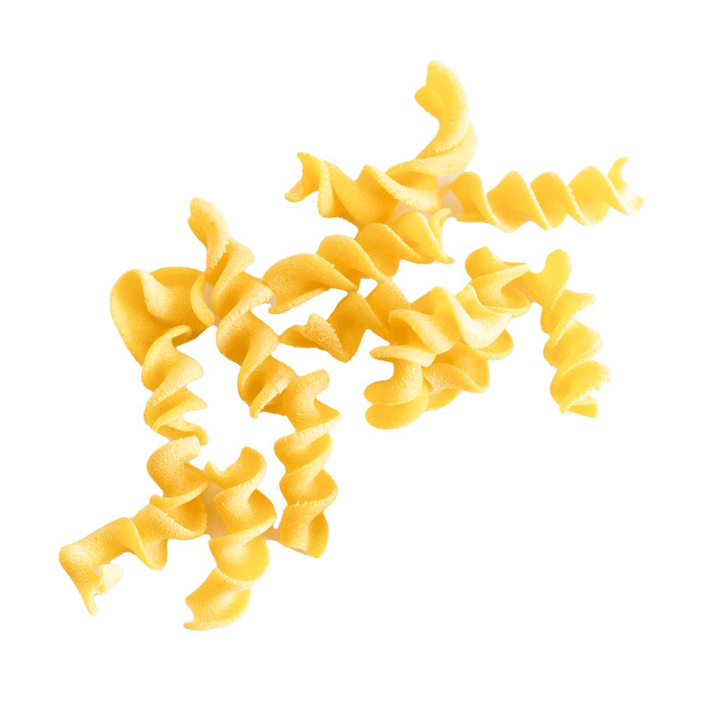 Einige Tagliatelle Girate Nudeln aus der Matrize Nr. 244