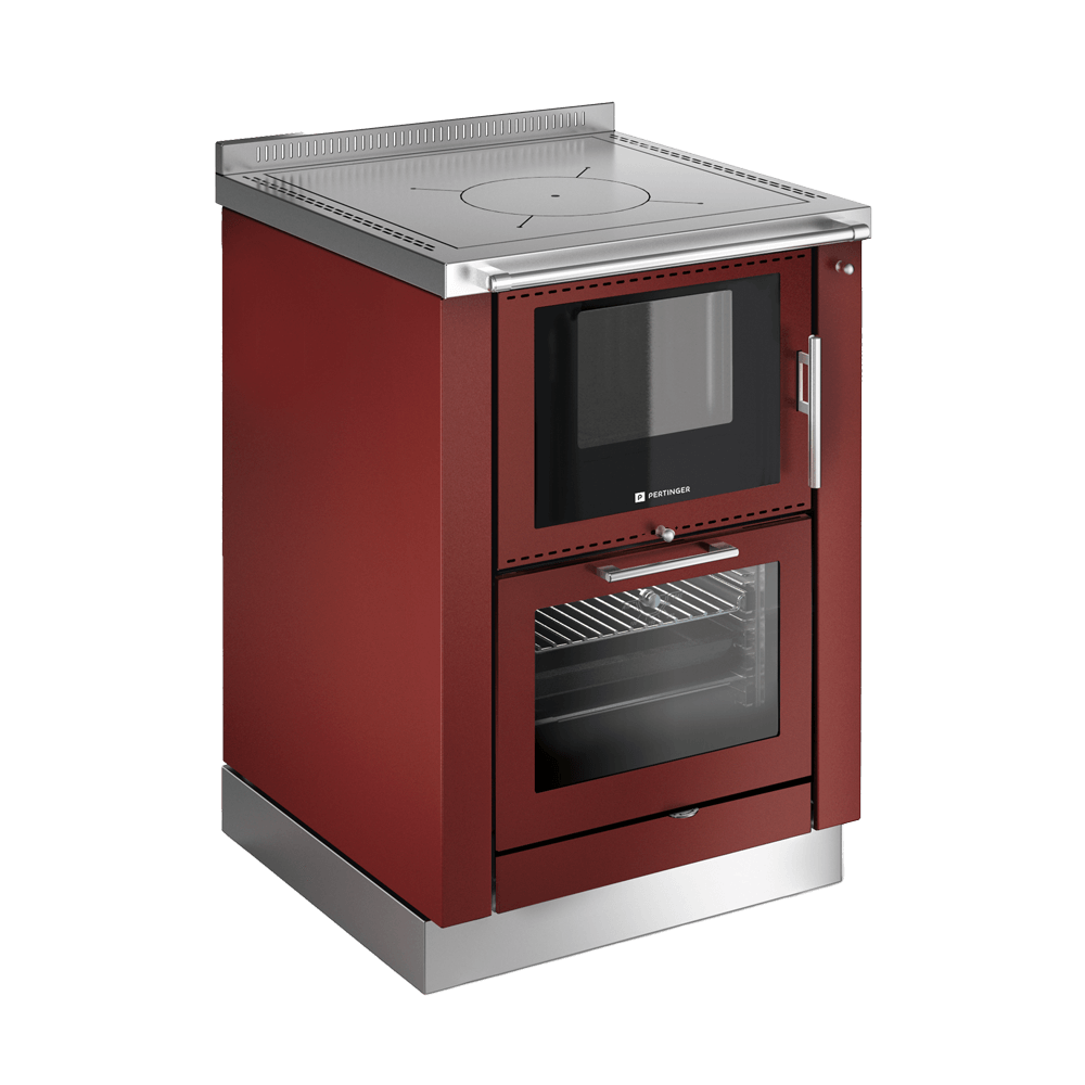 roter Holz Küchenherd Holz-Kuechenherd