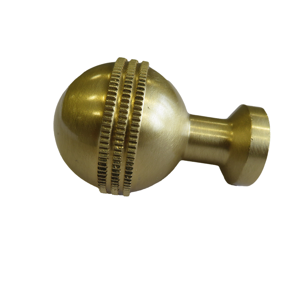 Messingknopf Ø40mm für Holzbackofen Goldener Messingknopf mit einem Durchmesser von 40 Millimeter für den Holzbackofen