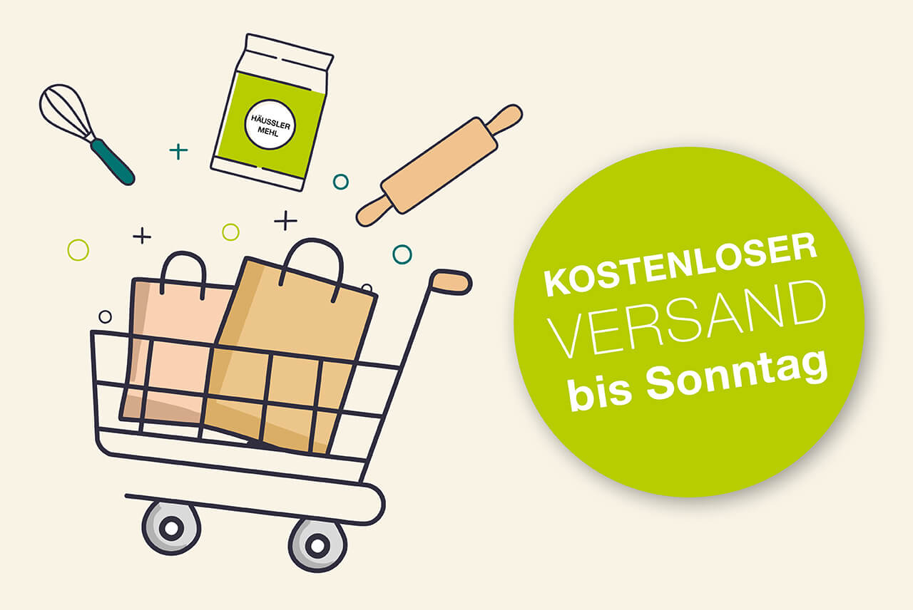 Einkaufswagen und Call to Action