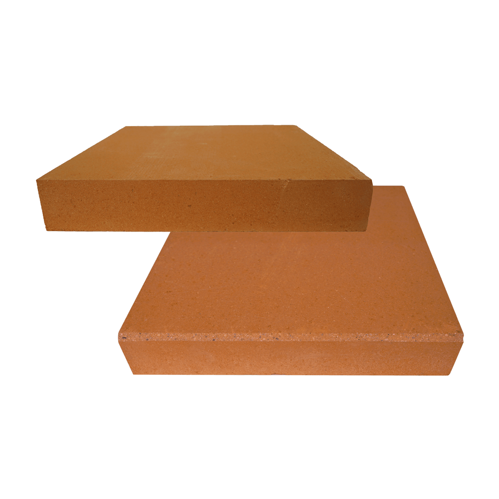 Backofenplatte orange-farbige, quadratische Backofenplatte