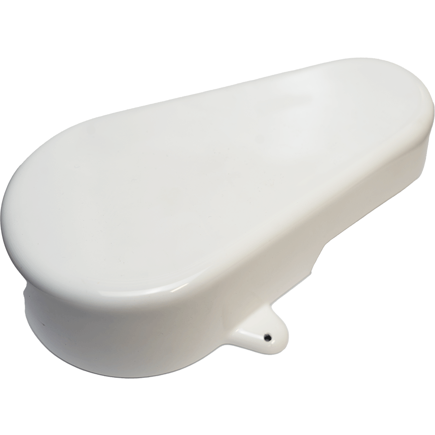 weißer Keilriemenschutz für die Nudelmaschine PN100.