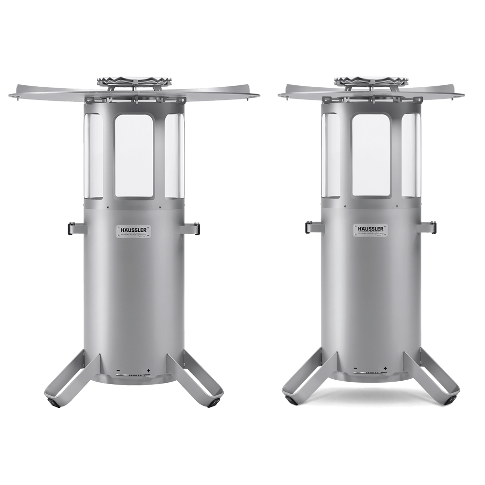 Pelletgrill mit Feuerplatte