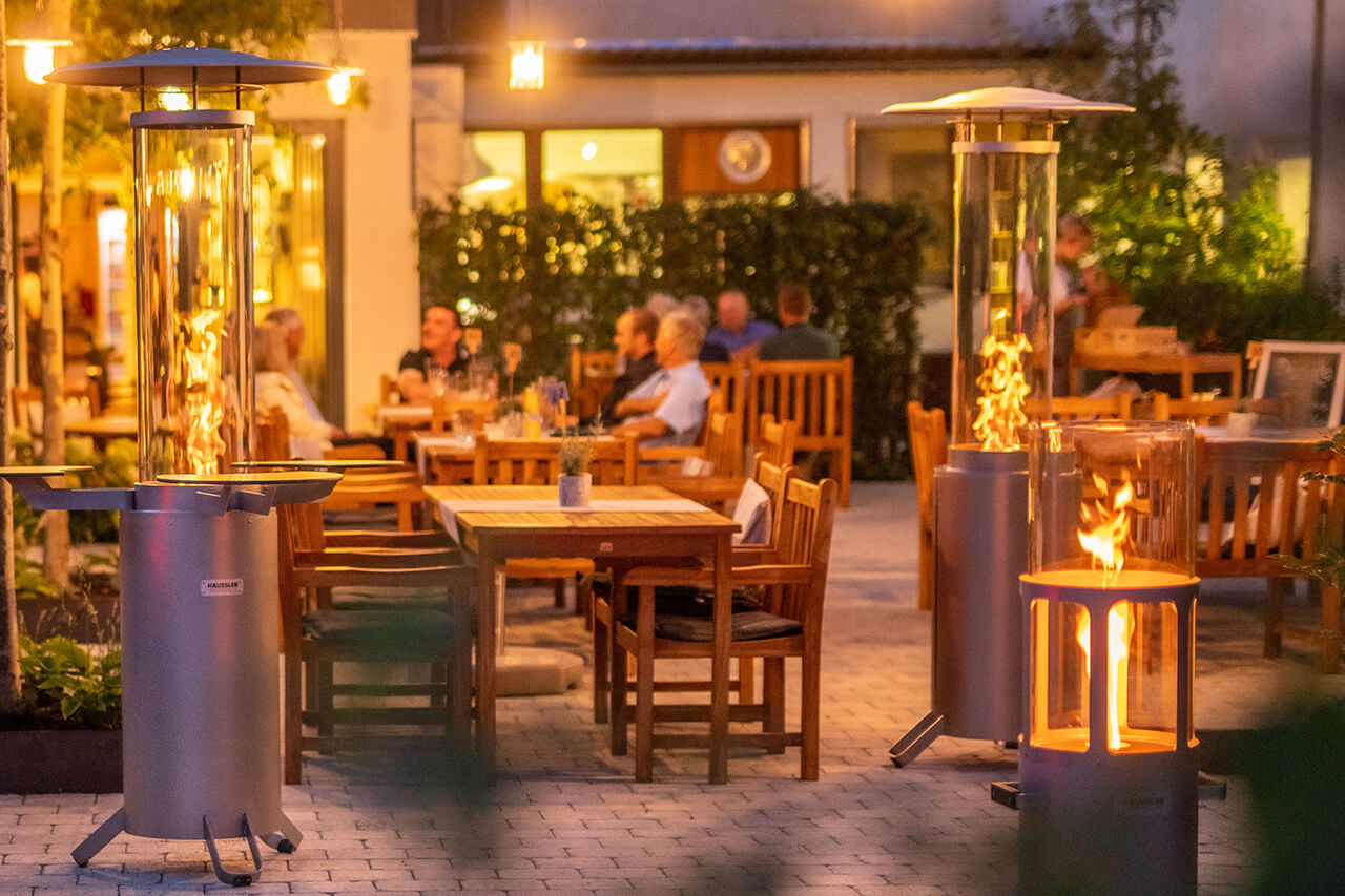 Ambientelicht Stimmungsvolles Licht auf der Terrasse