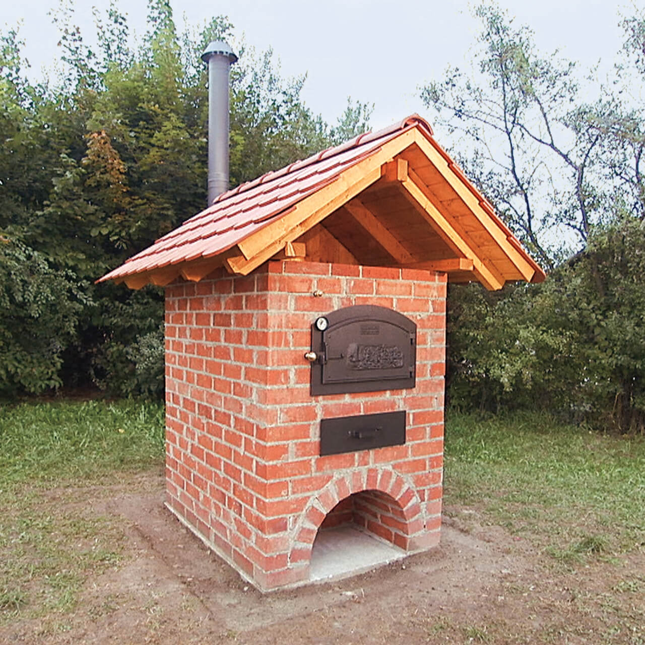 Backhäuschen Backhäuschen mit roten Klinkersteinen