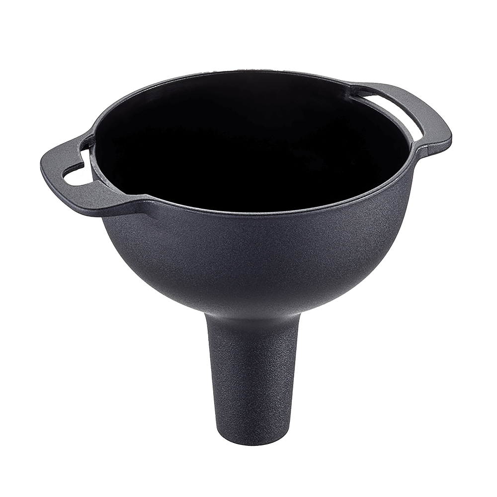 Größter Trichter des dreiteiligen Trichtersets ohne Hintergrund.