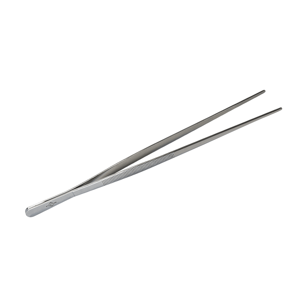 Auf dem Bild befindet sich eine Brat und Wendepinzette aus Edelstahl ohne Hintergrund abgebildet.