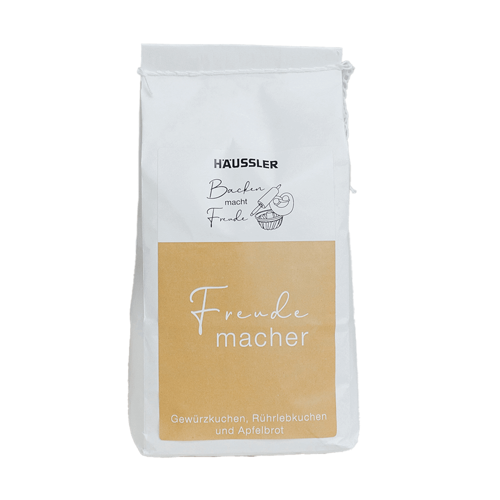 Mehl-Geschenk: Freudemacher (Gewürzkuchen) Backmischung Freude macher , 1kg Backmischung Gewürzkuchen