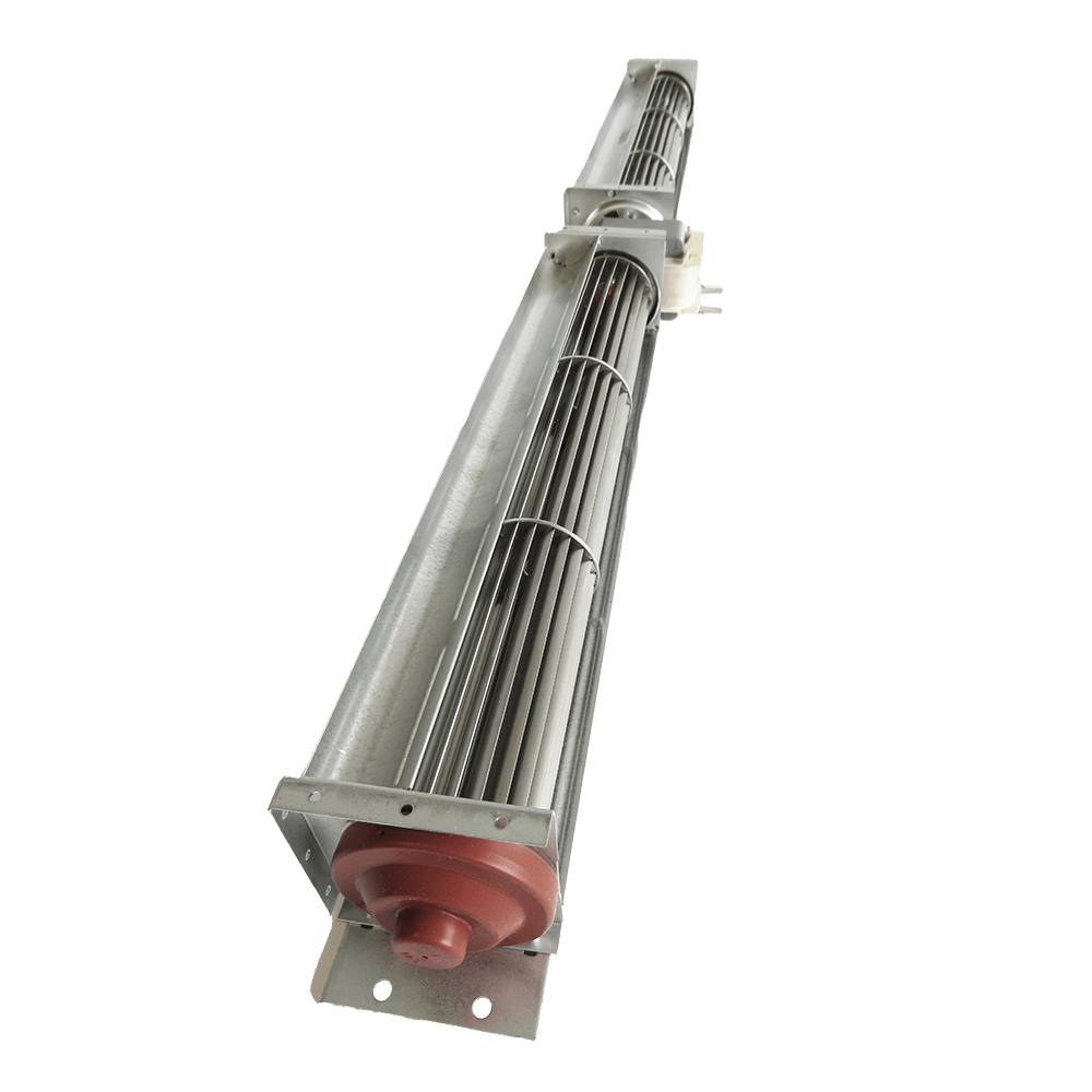 Querstromlüfter Primus Silberner Querstromlüfter für den Elektrosteinbackofen Primus.