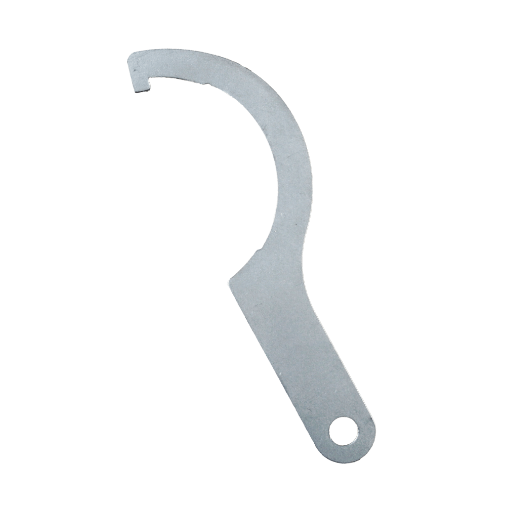 Edelstahlstab mit gebogenem Ende