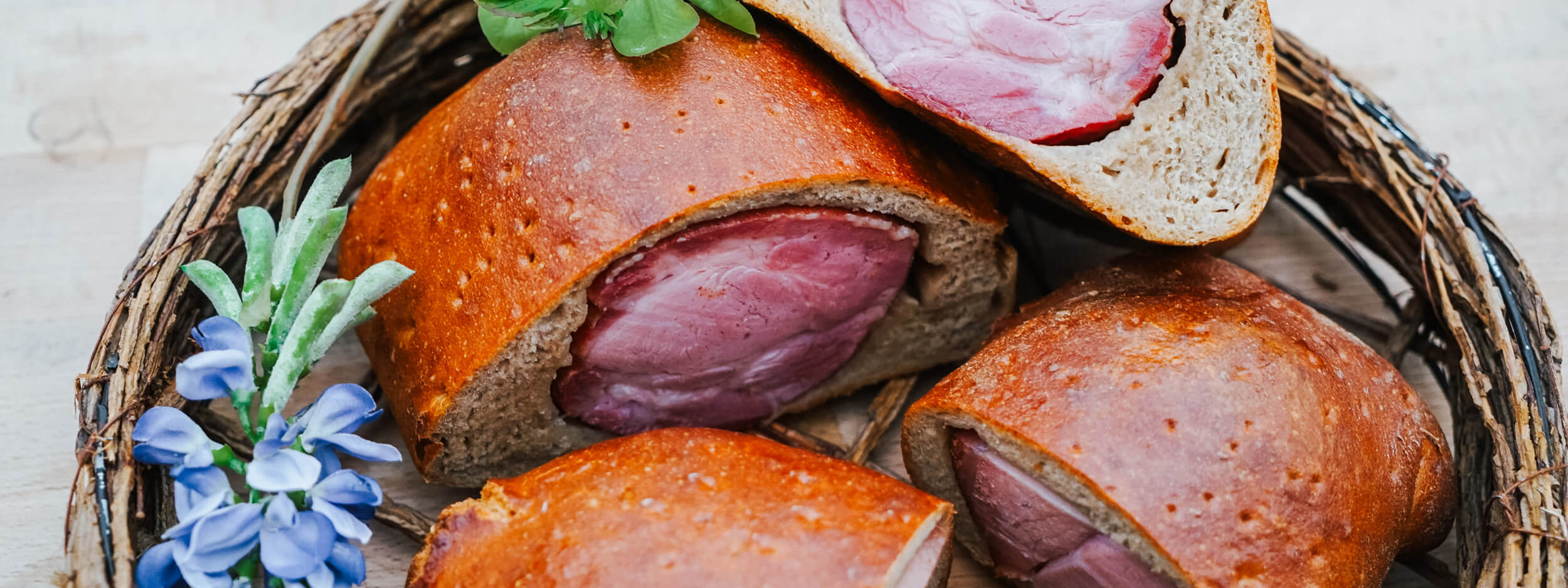Kassler im Brotmantel