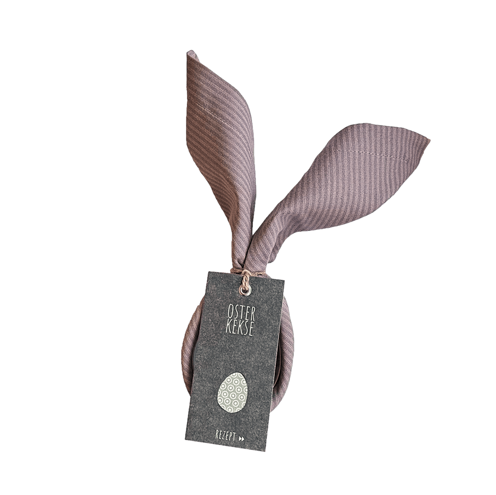 Ostergeschenk für alle Koch- und Backliebhaber Brotkorbtuch in Hasenform