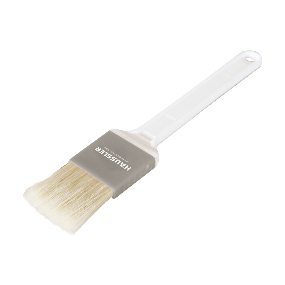 Profibackpinsel Backpinsel mit weißem Griff ohne Hintergrund.