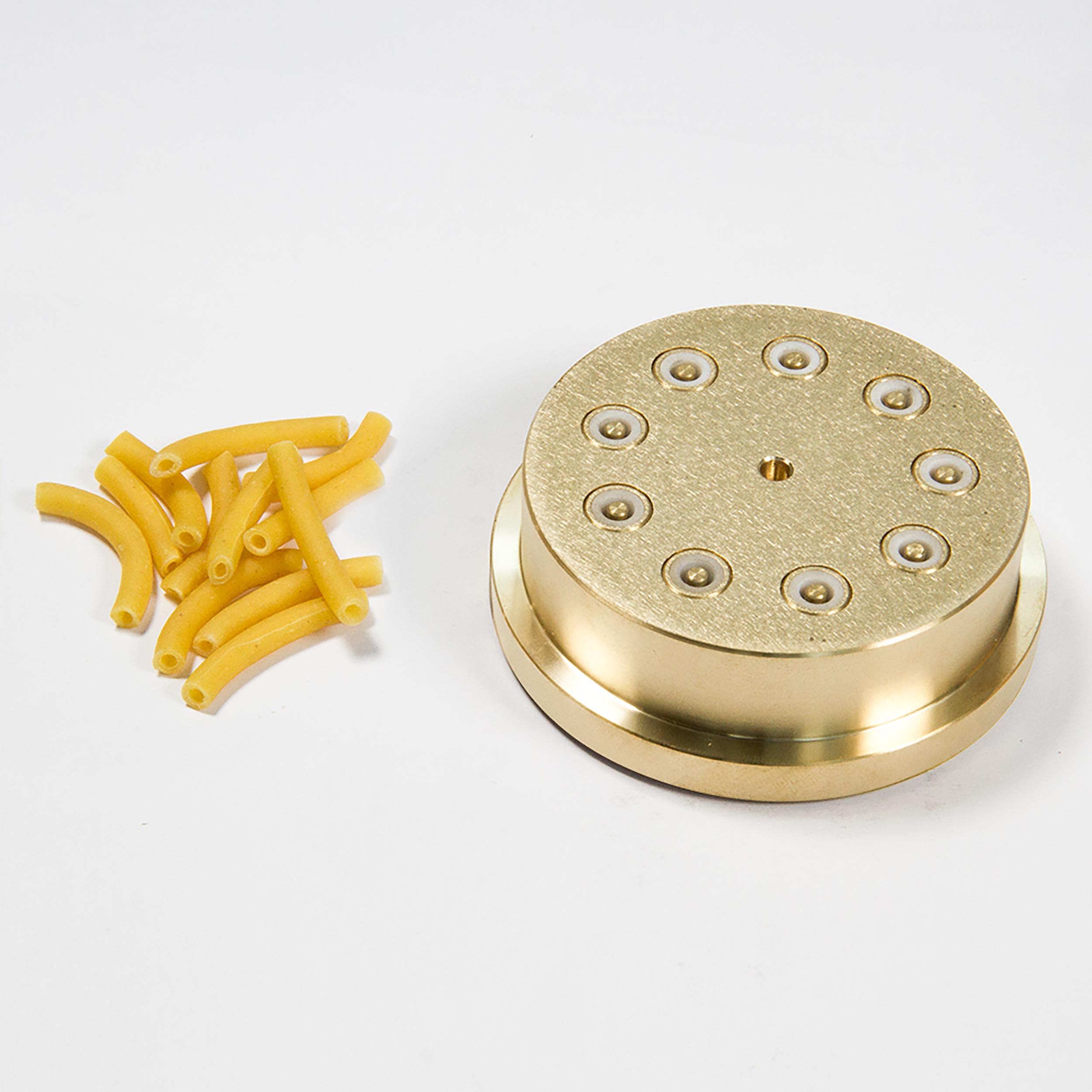 Matrize Nr. 29, Pasta 300 Matrize Maccheroni für Pasta 300 mit Beispielnudeln