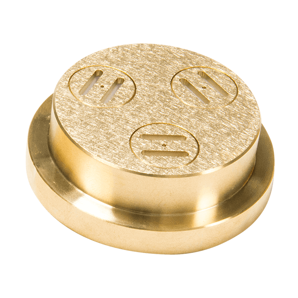 Matrize Nr. 21 - Tagliatelle / Bandnudel Nudelmatrize Nr. 21 für Tagliatelle oder Bandnudeln für Nudelmaschine Emma und PN 100 ohne Hintergrund.