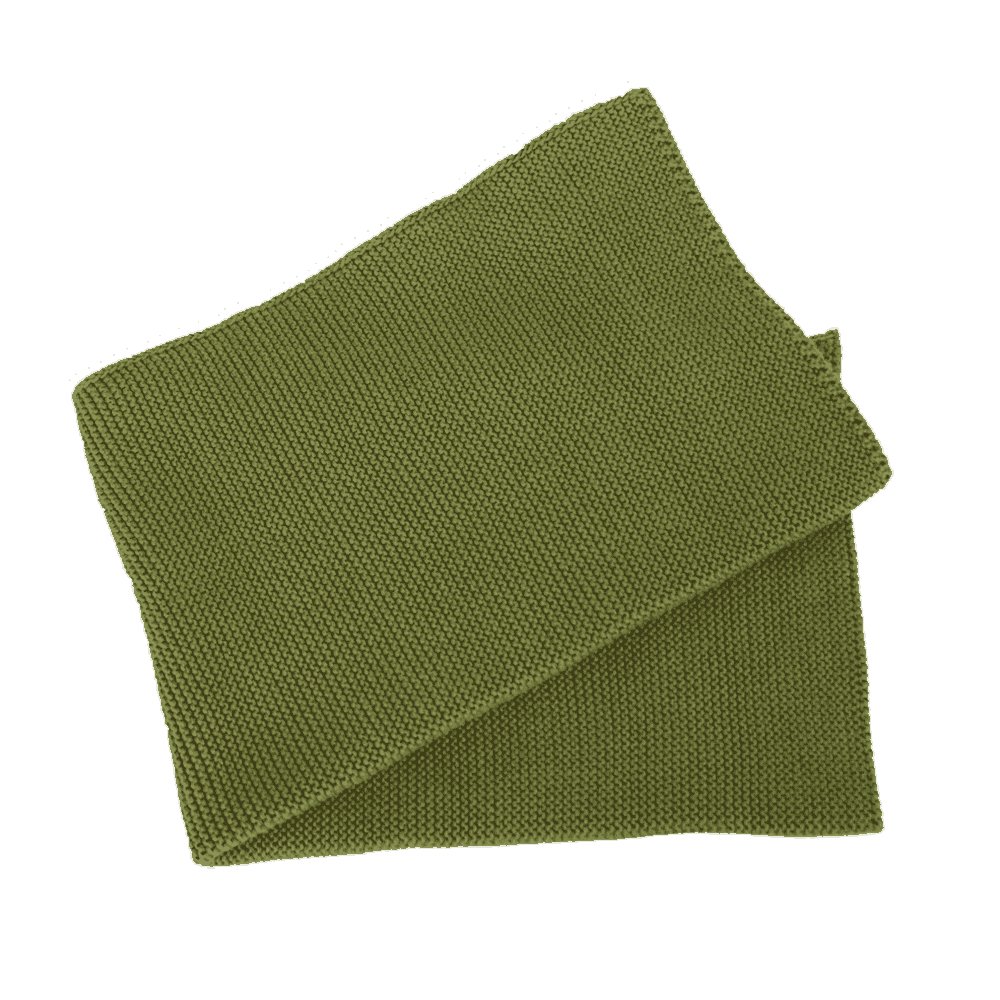Handtuch aus 100 % BIO Baumwolle Hochwertig gestricktes Handtuch aus Baumwolle in Olivgrün