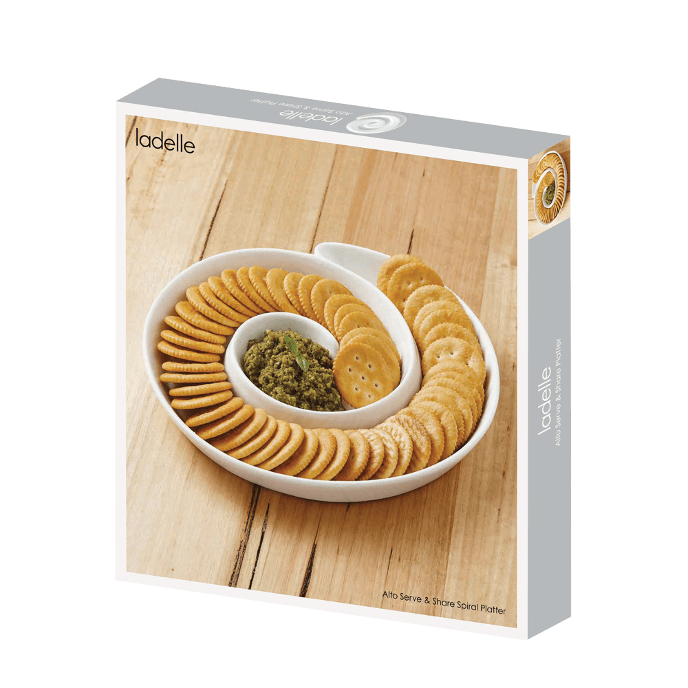 Verpackung, für den Servierteller Spirale