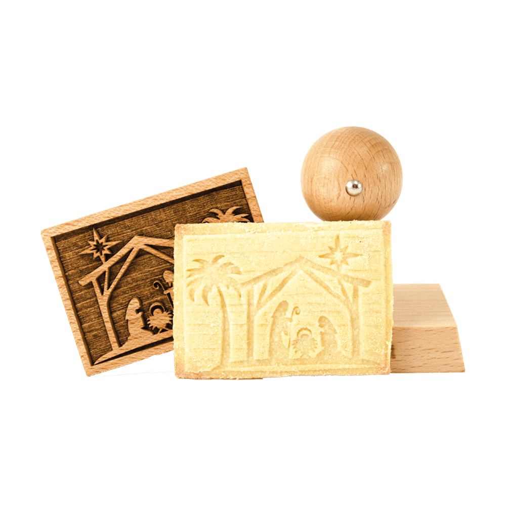 Keksstempel Weihnachtskrippe 7 cm x 5 cm
