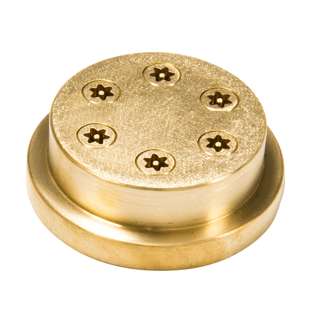 Matrize Nr. 325 - Stelline / Sterne Nudelmatrize Nr. 325 für Stern-Nudeln für Nudelmaschine Emma und PN 100 ohne Hintergrund.