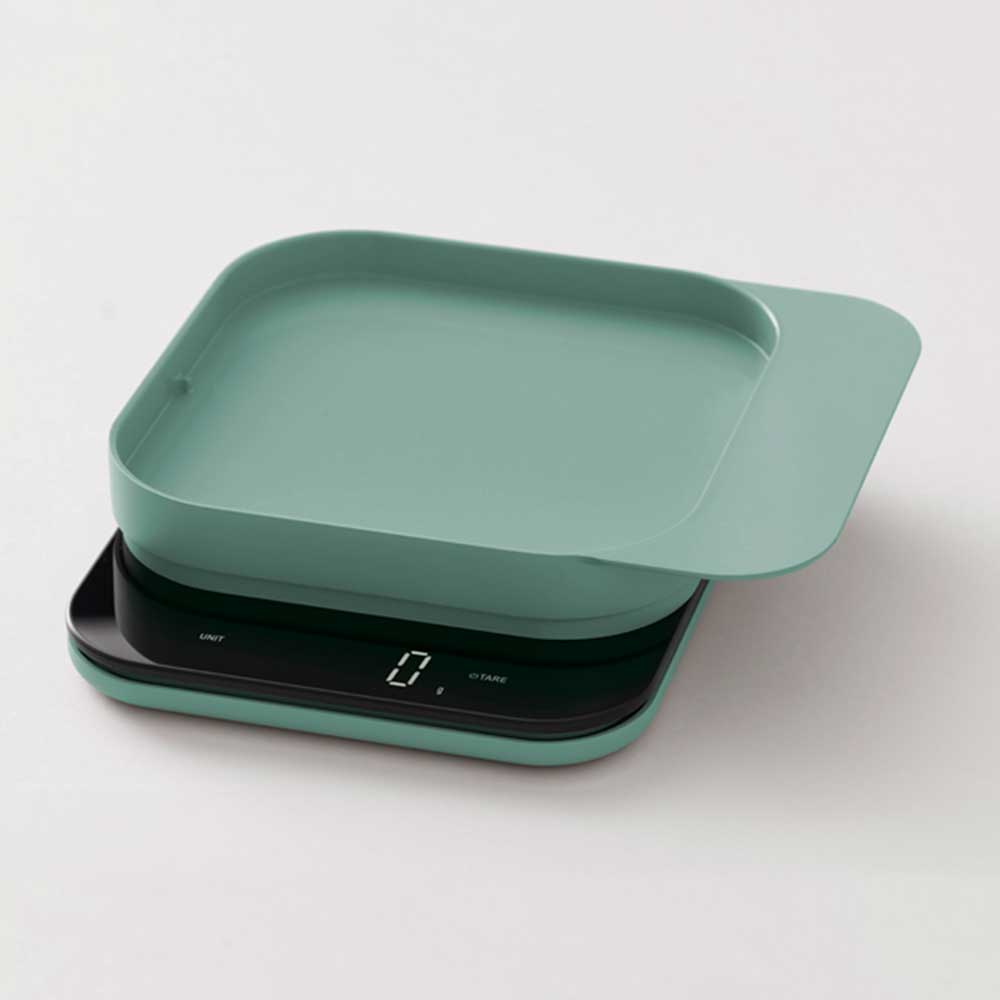 Digitale Küchenwaage mit Schale – Präzisionswaage 1 g–10 kg Digitale Küchenwaage mit abnehmbarer Schale aus Kunststoff, Wiegebereich 1 g bis 10 kg, Anzeige in g, kg und m