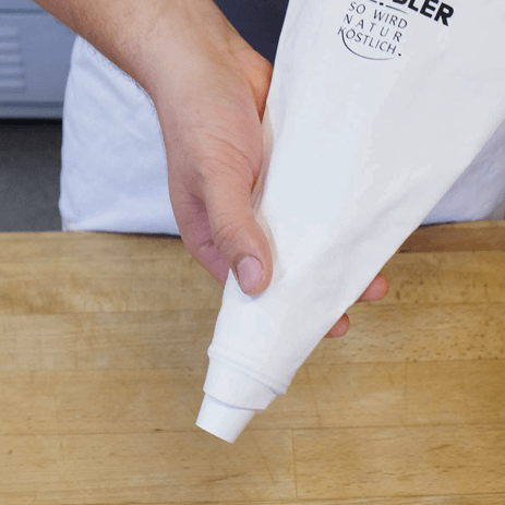 Spritzgebäckset in Anwendung