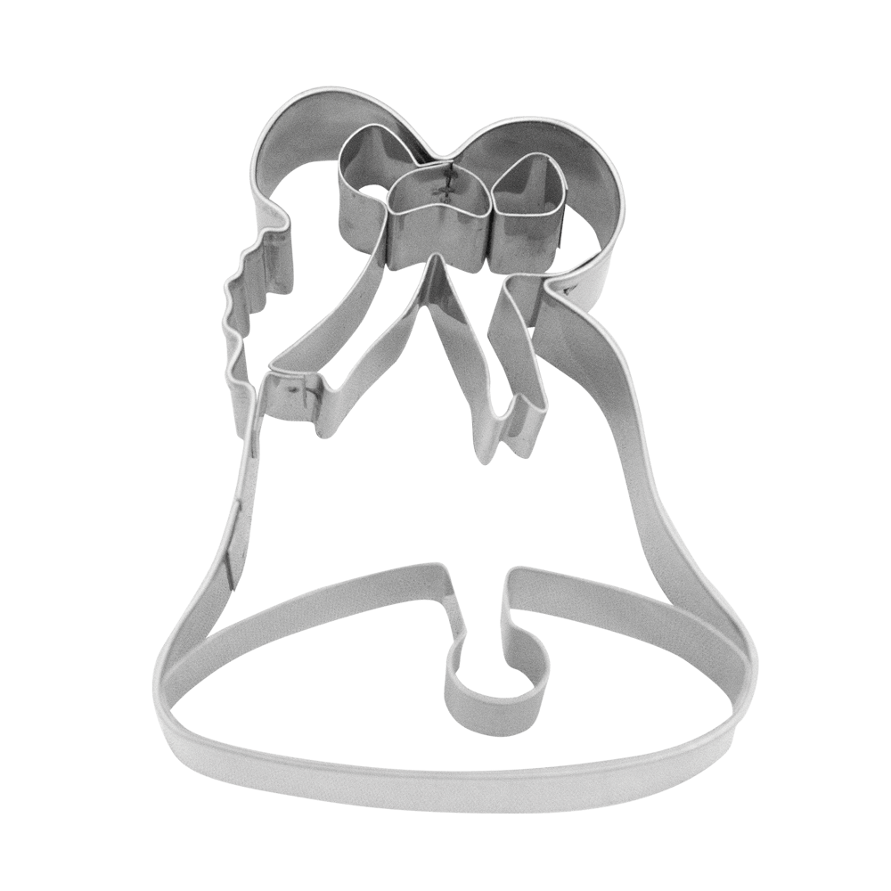 Glocke ca. 8 cm Glocke Ausstechfigur mit Schlaufe und Circa 8 Zentimeter groß ohne Hintergrund abgebildet