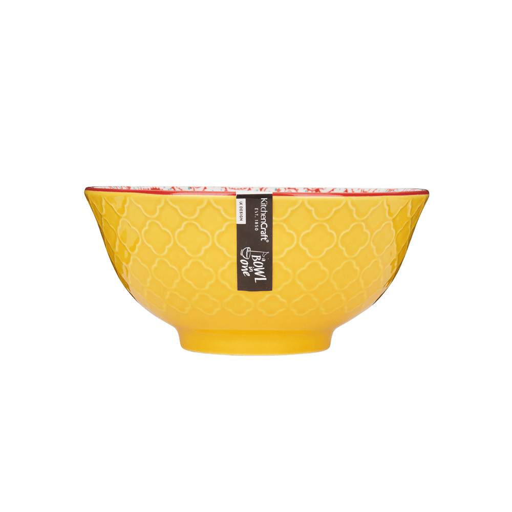 Bowl mit gelber Außenseite, ohne Hintergrund.