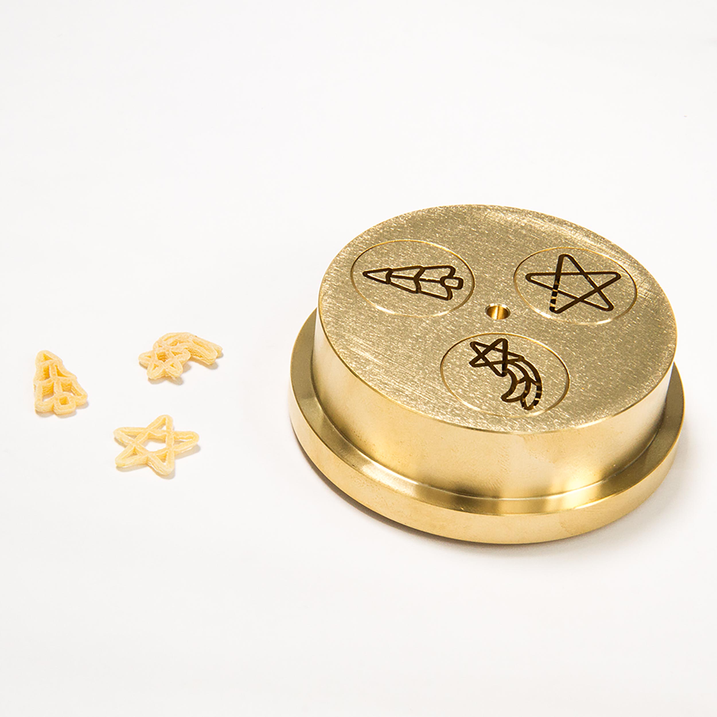 Matrize Nr. 501, Pasta 300 Matrize Weihnachtsmotive für Pasta 300 mit Beispielnudeln