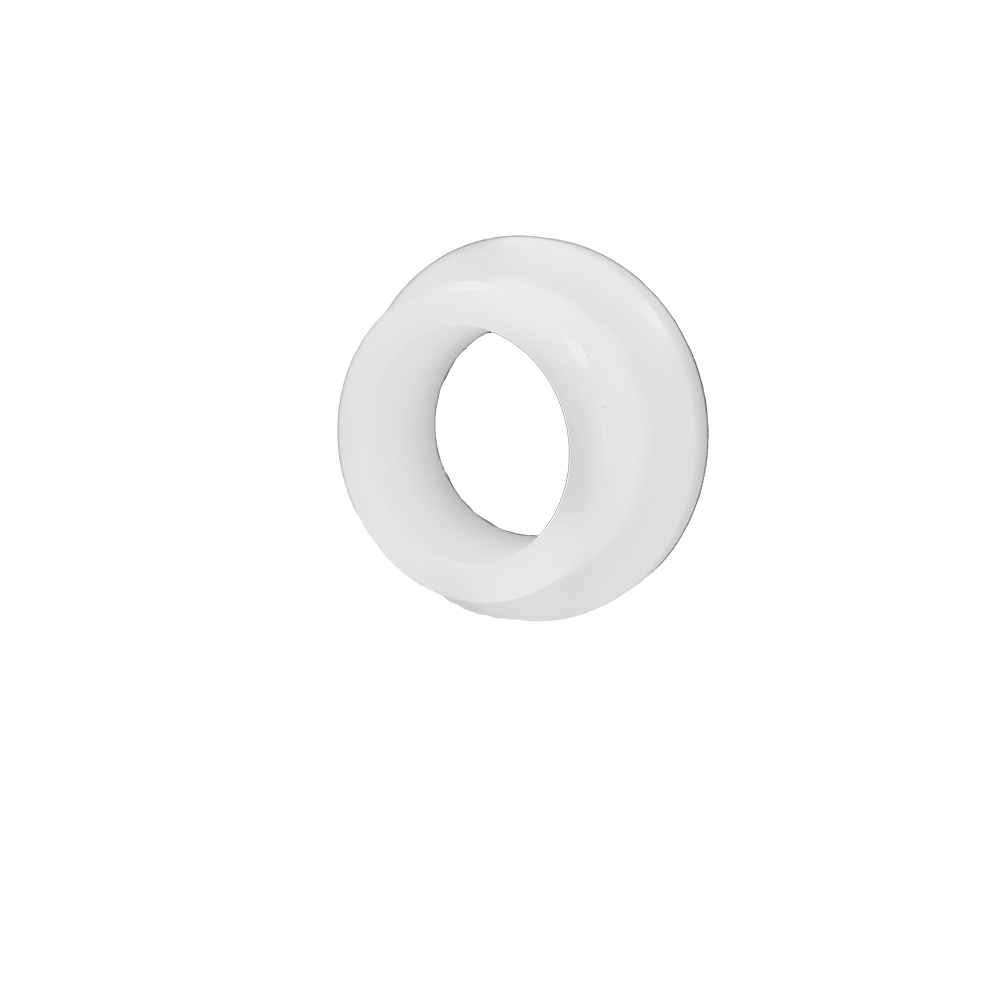 weiße, runde Lagerbuchse für den Rastbügel der Teigknetmaschine Alpha.