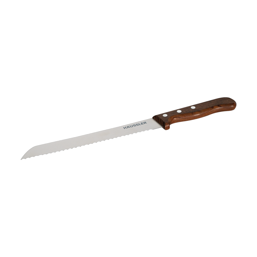 Hochwertiges Brotmesser mit Holzgriff Großes Brotmesser mit Wellenschliff und Holzgriff