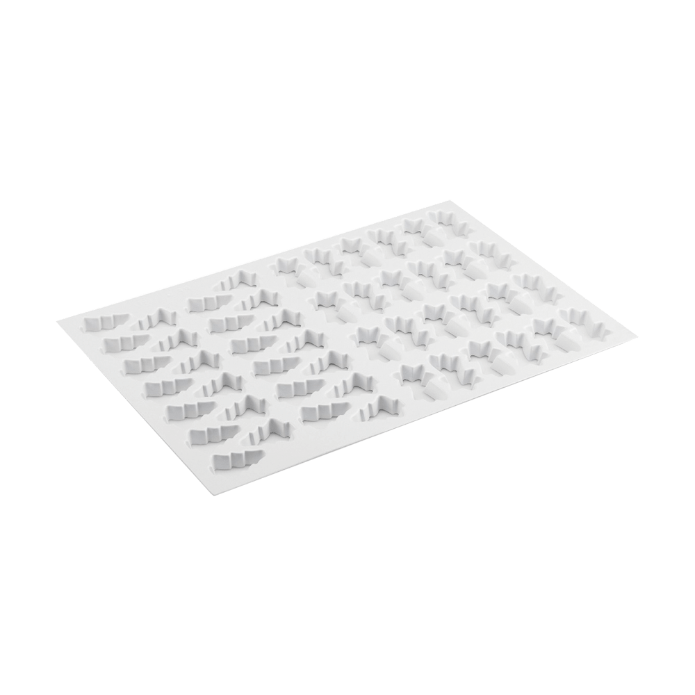 Ausstechmatten für die Plätzchenproduktion Ausstechmatte mit dem Muster Tanne und Sternschnuppe