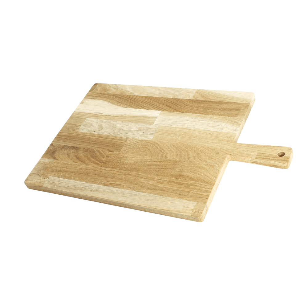 Servierbrett 46 x 28,5 cm Servierbrett aus Eichenholz ohne Hintergrund.