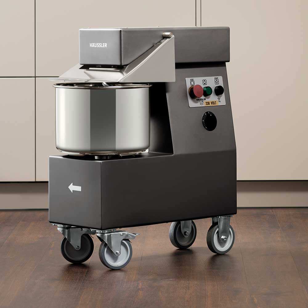 Anthrazit Teigknetmaschine mit Räder