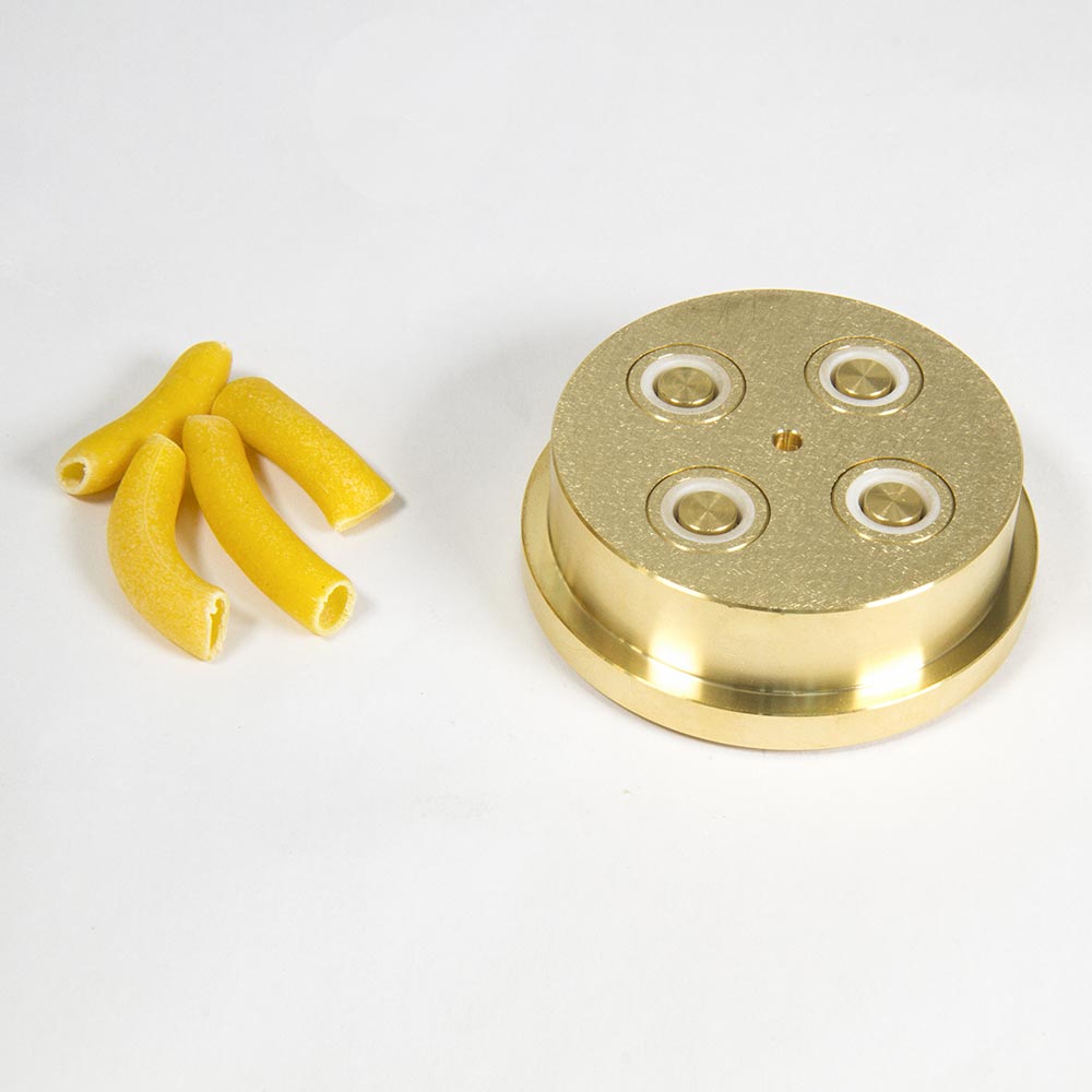 Matrize Nr. 31, Pasta 300 Matrize Maccheroni für Pasta 300 mit Beispielnudeln