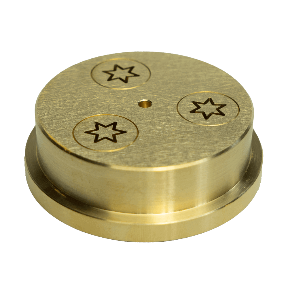 Matrize Nr. 378, Pasta 300 Matrize Stelle-maccheroni für Pasta 300, Messingmatrize