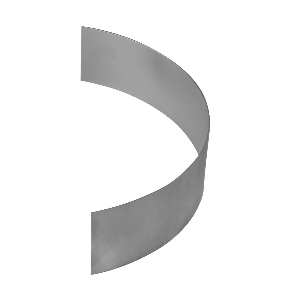 Edelstahl Blech, gebogen