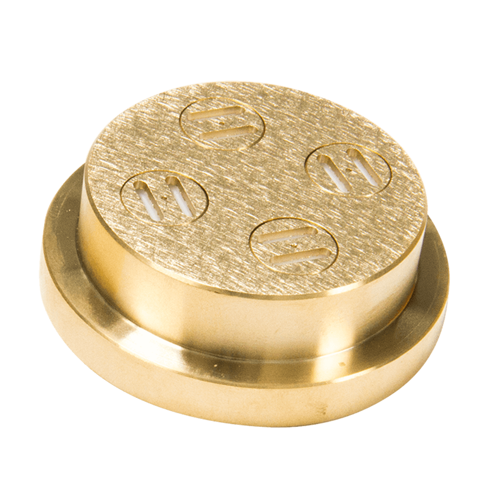 Matrize Nr. 20 - Tagliatelle / Bandnudel Nudelmatrize Nr. 20 für Tagliatelle-Nudeln für Nudelmaschine Emma und PN 100 ohne Hintergrund.