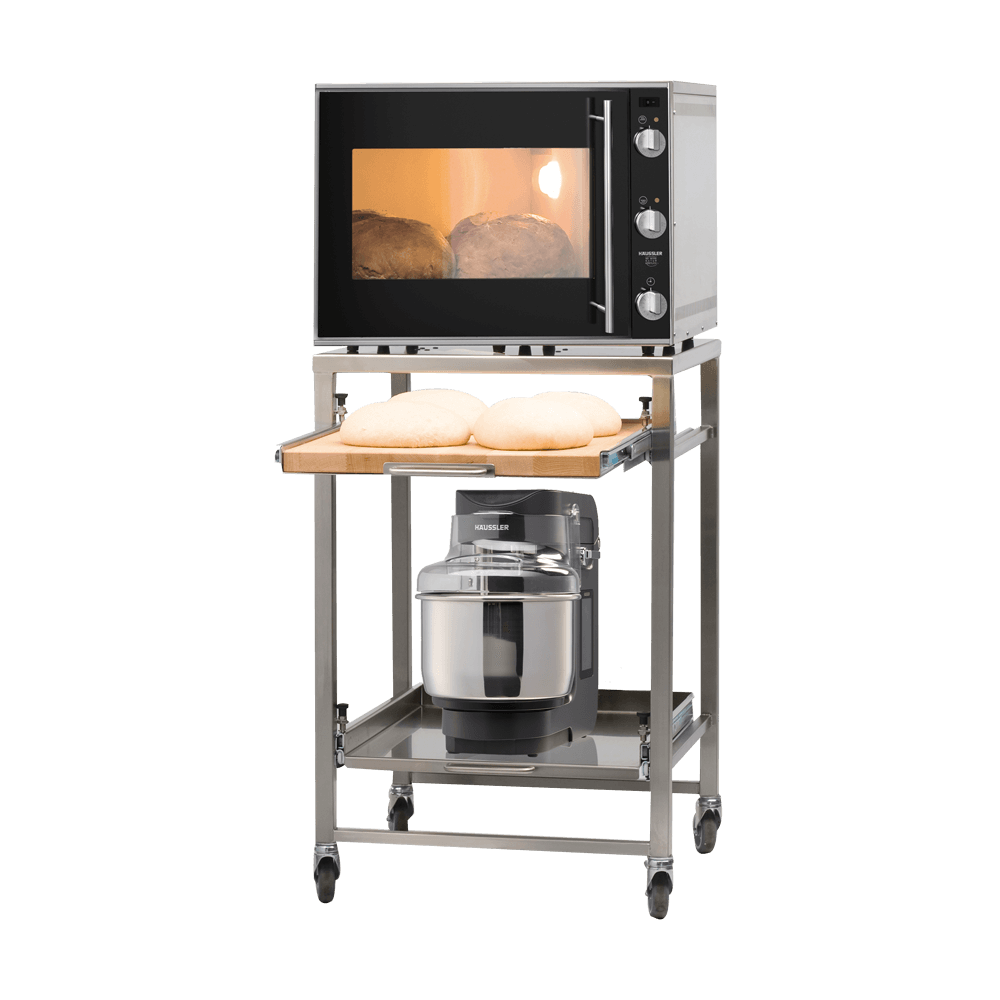 Backstation mit Elektro-Steinbackofen Mono und Teigknetmaschine Nova