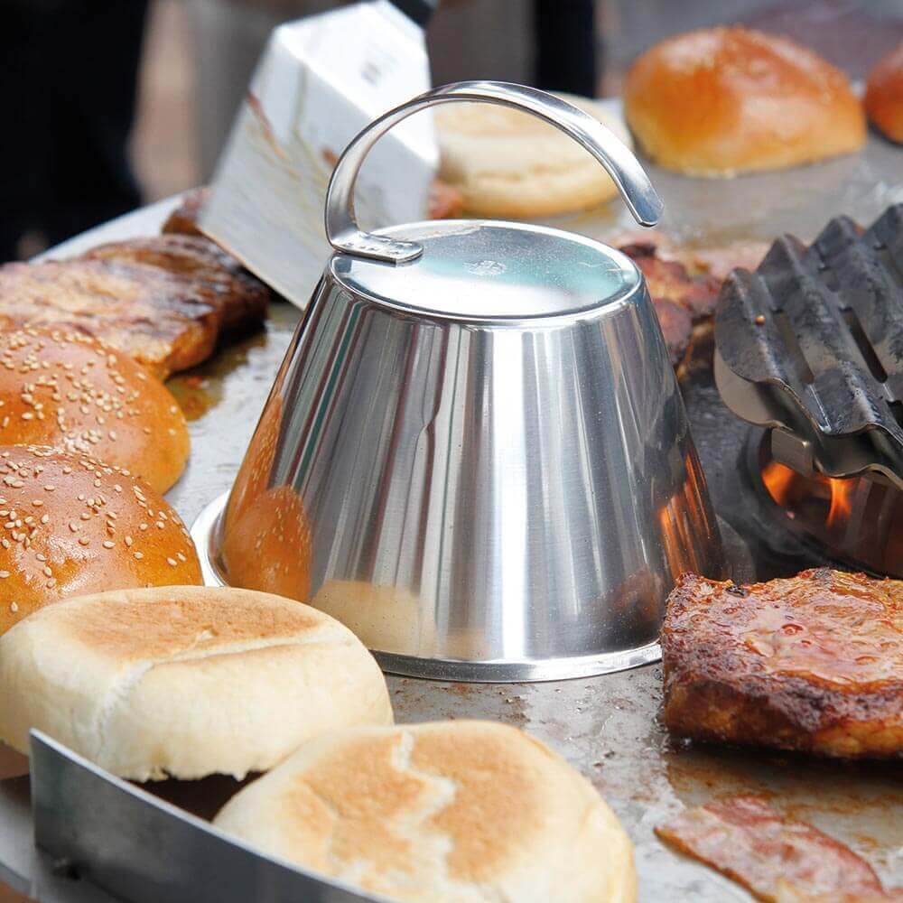 Cloche für Burger Cloche auf dem Grill