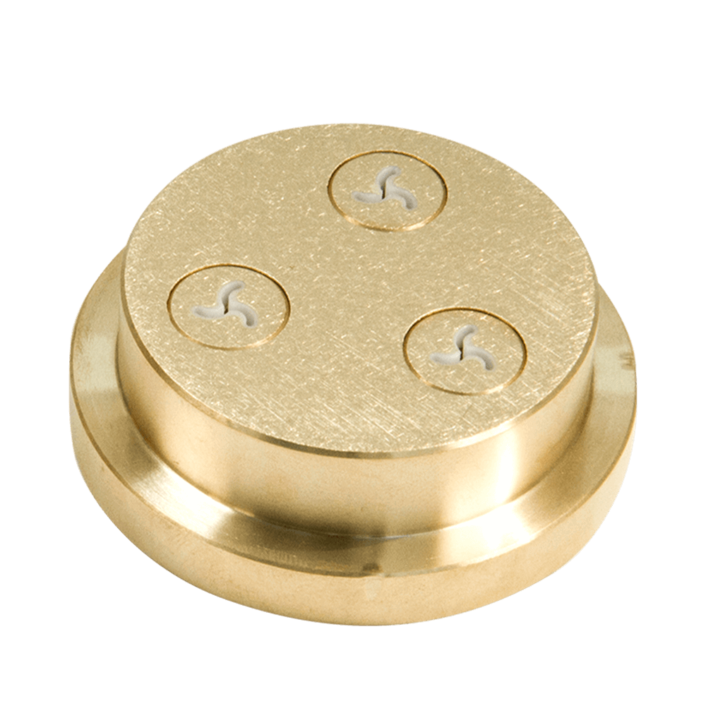 Matrize Nr. 49a - Fusilli/Spirelli Nudelmatrize Nr. 49a für Fusilli oder Spirelli für Nudelmaschine Emma und PN 100 ohne Hintergrund.