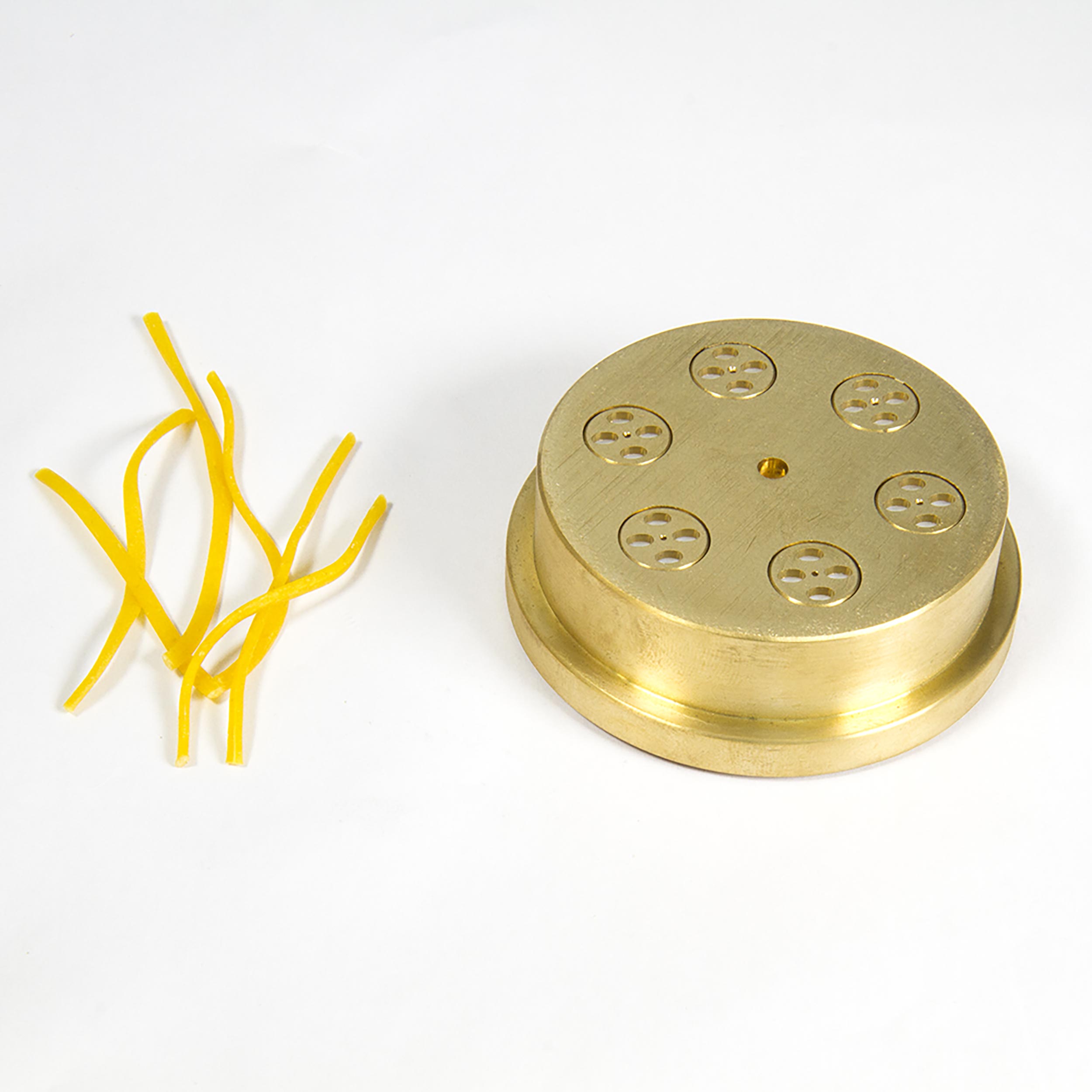 Matrize Spaghetti-Ovalio mit Beispielnudeln