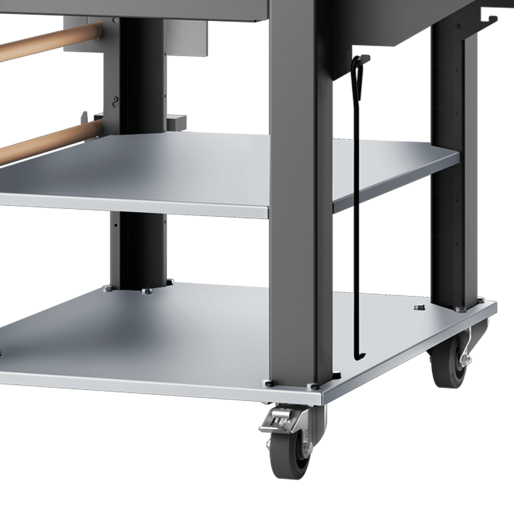 Einlegeboden für HABOGusto Nahaufnahme vom Holzbackofen HABOGusto. Die Einlegeböden sind in Edelstahl abgebildet