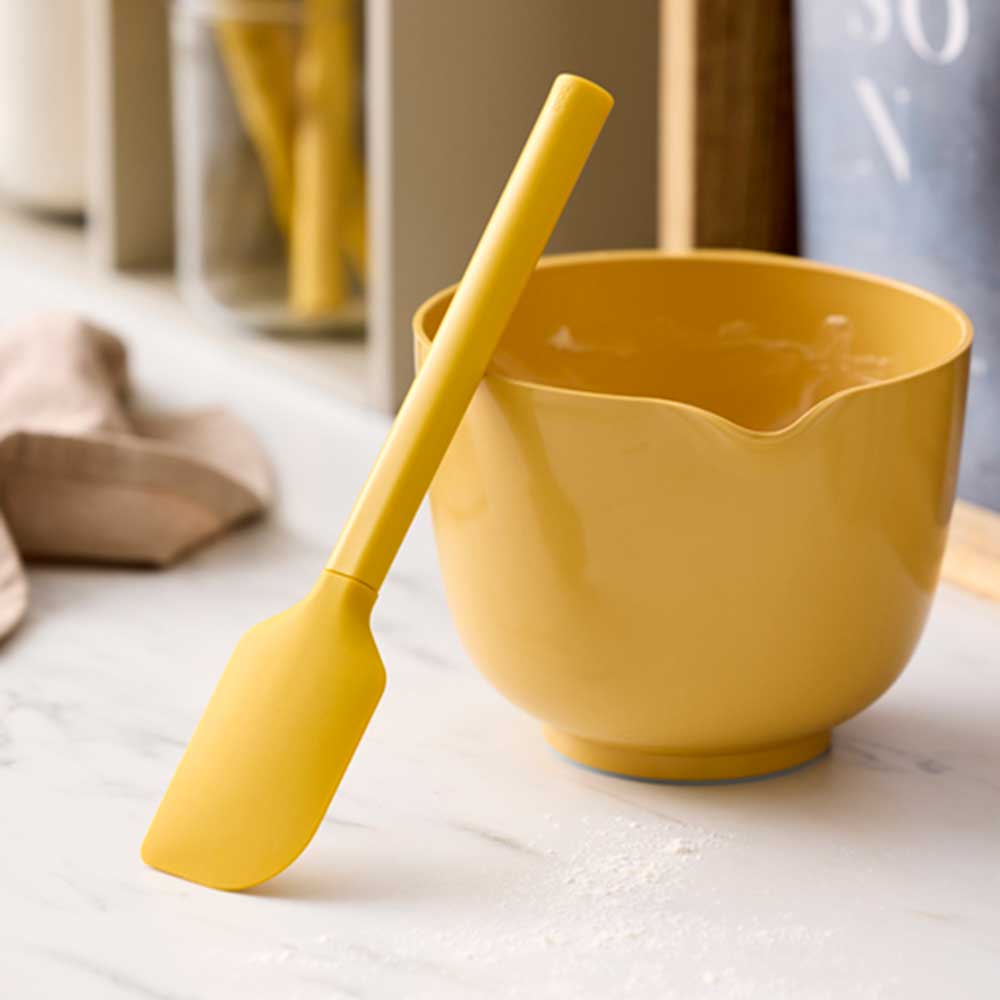 Schüssel mit passendem Teigspatel