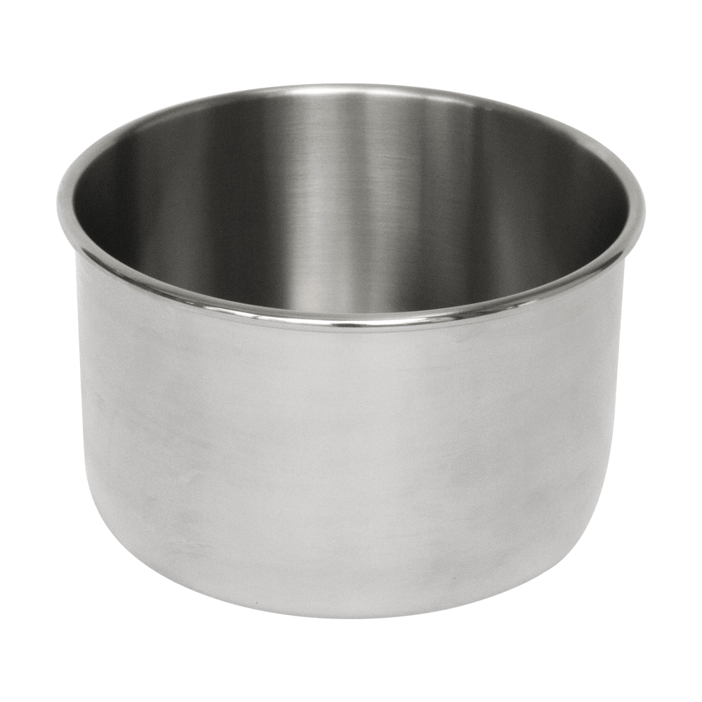 Edelstahl Teigkessel für die Teigknetmaschine, ohne Hintergrund 