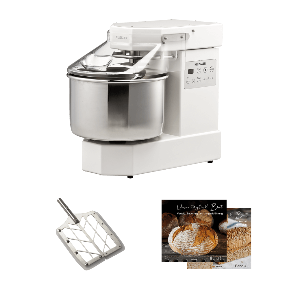 Alpha 1 G Paket Alpha 1G in weiß, Rührpaddel, Bücher ohne Hintergrund