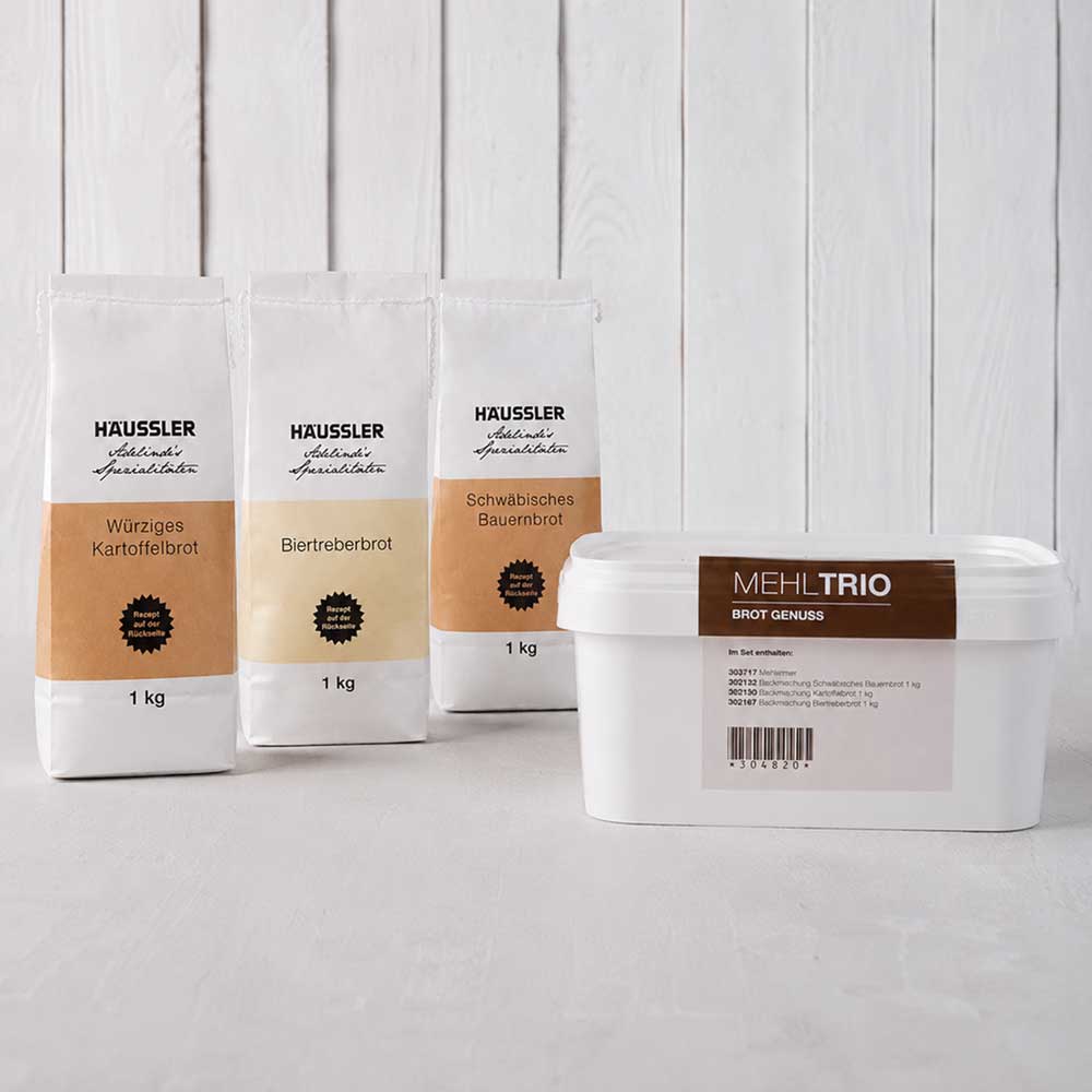 Brotbackmischungen mit Mehlbox Brotbackmischungen mit Mehlbox