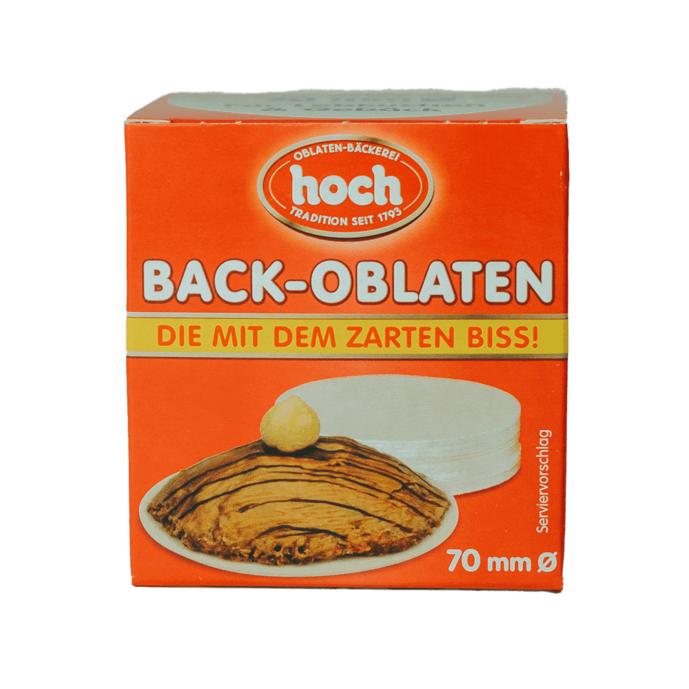 Backoblaten rund, 70mm Backoblaten rund, 70mm