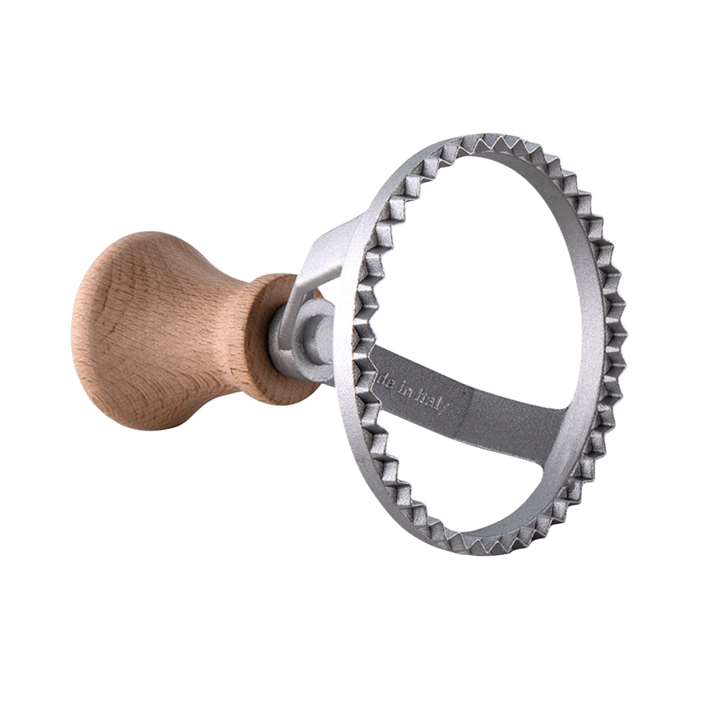 Ravioliausstecher rund mit Holzgriff